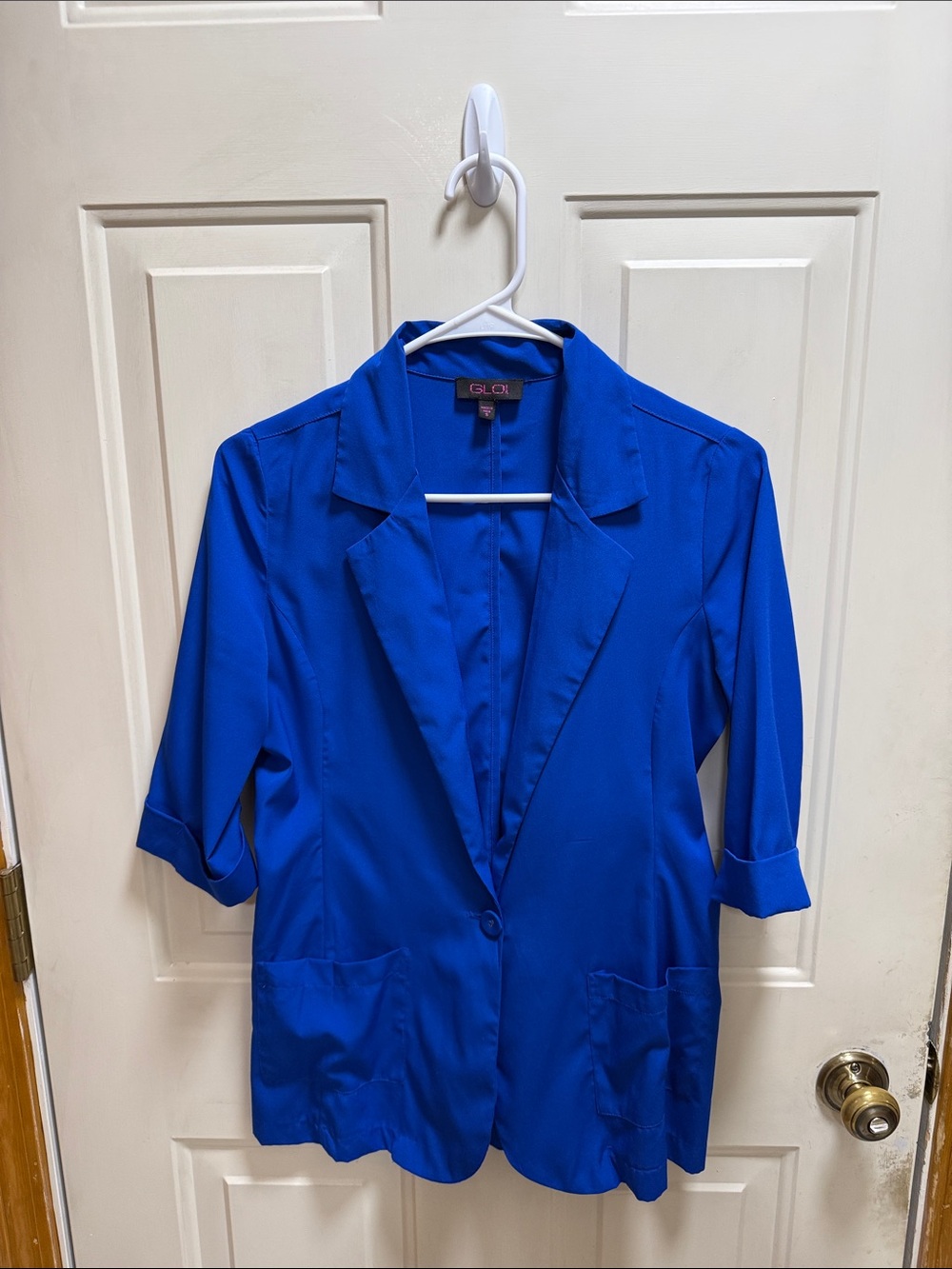 Vintage GLO jeans Cobalt Blue Single-Button Blazer size S